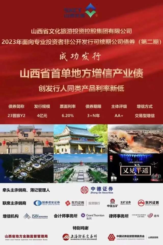 KAIYUN真人 开云真人全省首单!山西文旅集团4亿元“地方增信产业债”发行完成(图1) KAIYUN真人 开云真人全省首单!山西文旅集团4亿元“地方增信产业债”发行完成(图1)